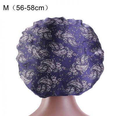 Daudzfunkcionāla guļamcepure matu kopšanai ar pārsegu poliestera nakts miega cepure ar platām malām