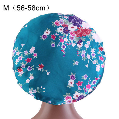 Daudzfunkcionāla guļamcepure matu kopšanai ar pārsegu poliestera nakts miega cepure ar platām malām