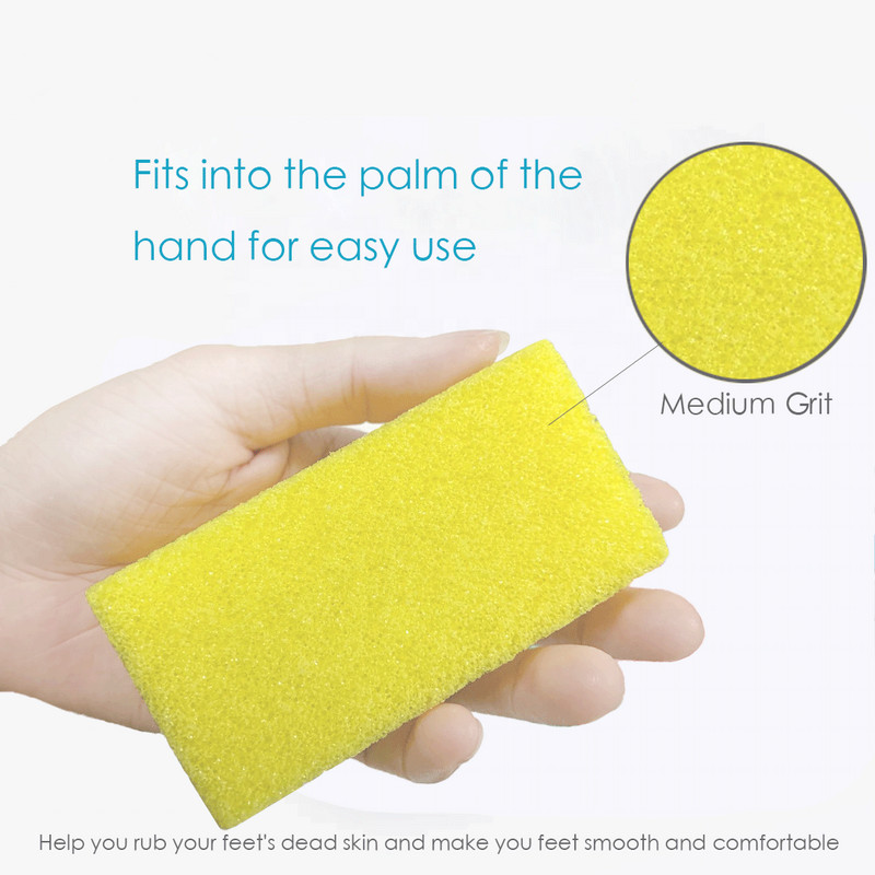 5gab Mini pumeka sūklis akmens slīpēšanas akmens Noņemiet papēža vīli Ādas slīpmašīnas rīks pēdu mazgāšanas pedikīrs pīlings pēdu kopšanas rīks