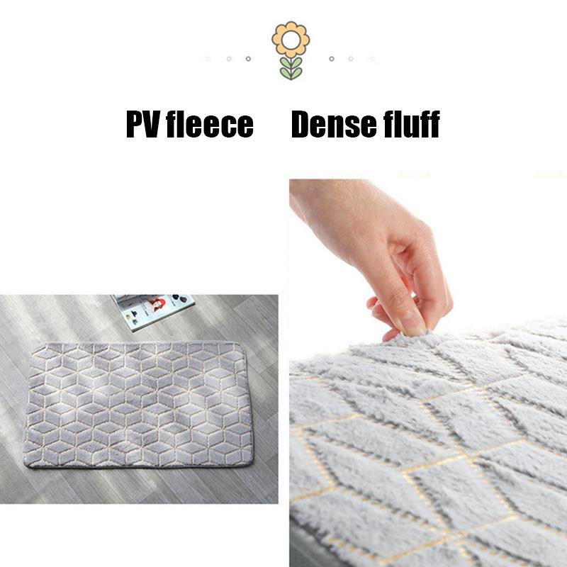 Naujas flanelinis kiliminis vonios tualetas, 3 rinkinių juostelių spausdinimas, neslystantis, atsparus dilimui kilimėliai Vonios kambario dušo kilimėliai Priedai 2022 m.