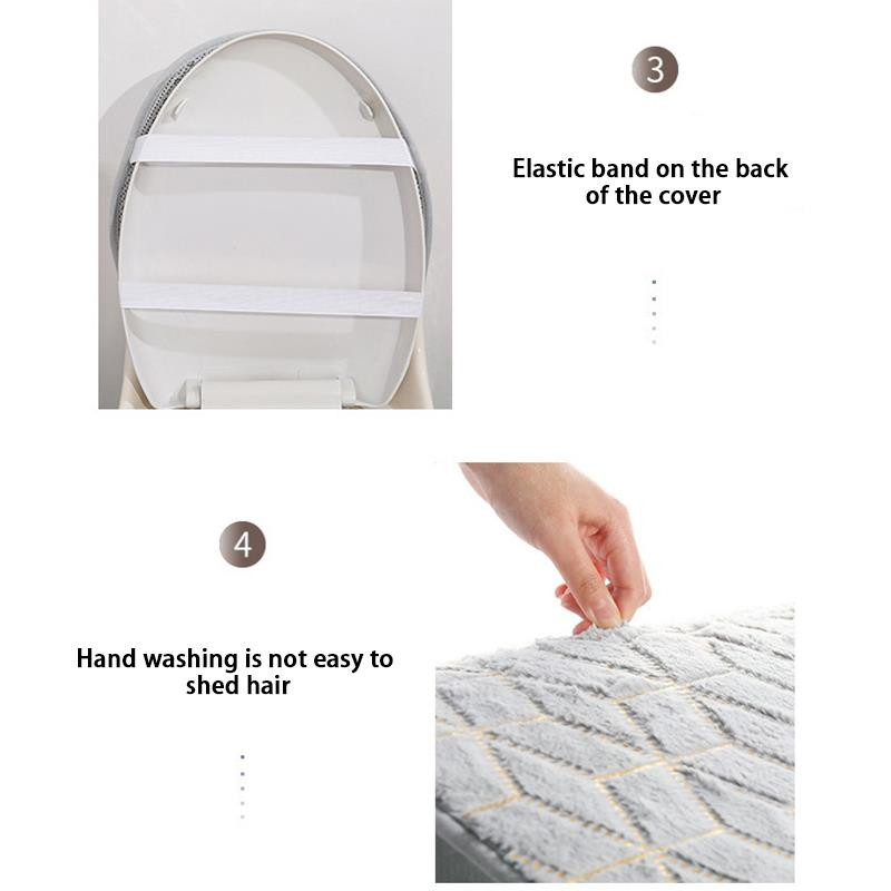 Naujas flanelinis kiliminis vonios tualetas, 3 rinkinių juostelių spausdinimas, neslystantis, atsparus dilimui kilimėliai Vonios kambario dušo kilimėliai Priedai 2022 m.