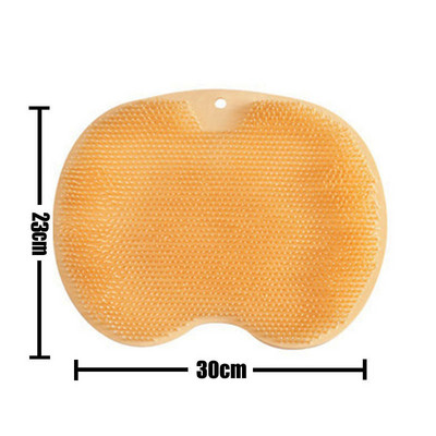 Atkārtoti lietojama dušas aizmugures skrāpju tīrīšanas birste dušas pēdu tīrītājs mazgāšanas paklājs Daudzfunkcionāls piesūcējs sienas paklājiņš Berzes pēdu roku ķermeņa vanna