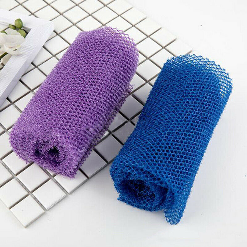 African Net Sponge Long Bath Body Exfoliating Net Shower Body Scrub Muguras skruberis Skin Smoother Bath Wash Net Dušas skruberis