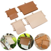 PU ādas auduma pakaramais turētājs bez perforatora virtuves mājas āra kempings pikniks BBQ tualetes rullīšu papīra plaukti