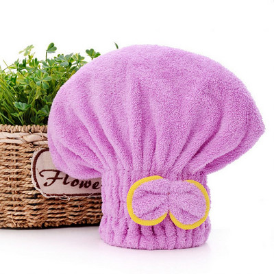 Mikrošķiedras ātrās matu žāvēšanas vannas spa Bowknot ietīšanas dvieļu cepures vāciņš vannas vannas istabas piederumiem