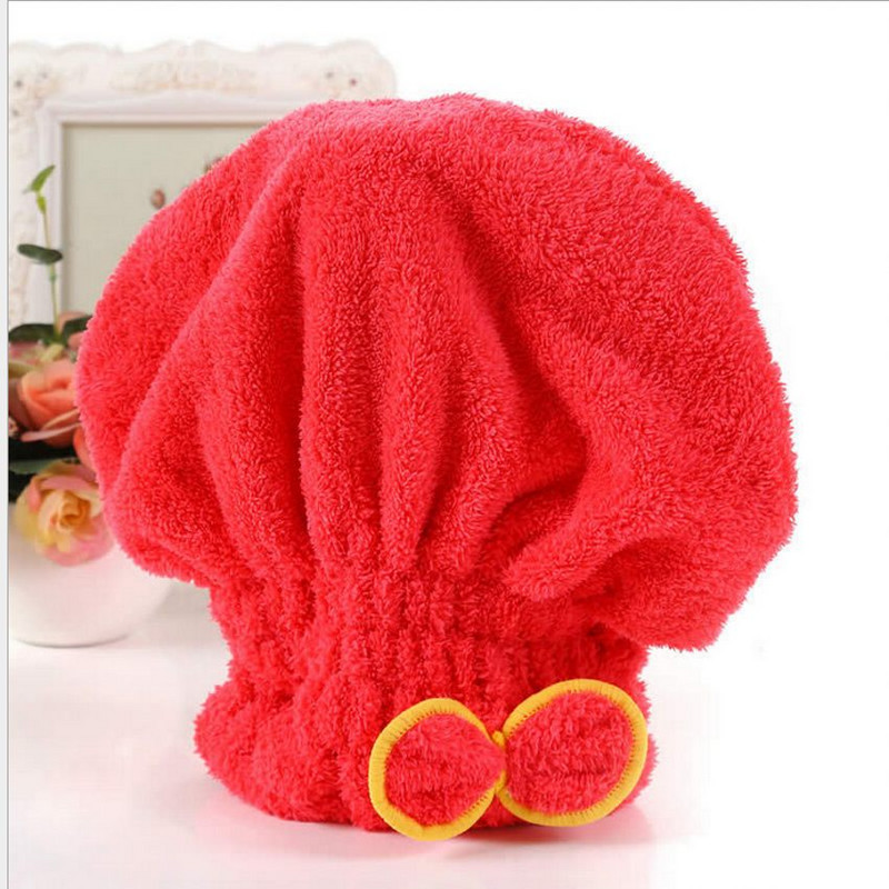 Mikrošķiedras ātrās matu žāvēšanas vannas spa Bowknot ietīšanas dvieļu cepures vāciņš vannas vannas istabas piederumiem