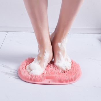 Βούρτσα πλυσίματος ποδιών για μασάζ ντους Χαλάκι μασάζ ποδιών σιλικόνης Αντιολισθητικό μαξιλαράκι μπάνιου για πλύσιμο ποδιών
