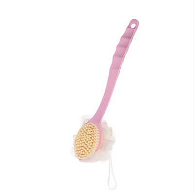 2u1 četka za kupanje s kuglicom za kupanje i čekinjama Piling za tijelo Duga ručka Masaža tijela za leđa Tuš SPA alat za čišćenje s pjenom