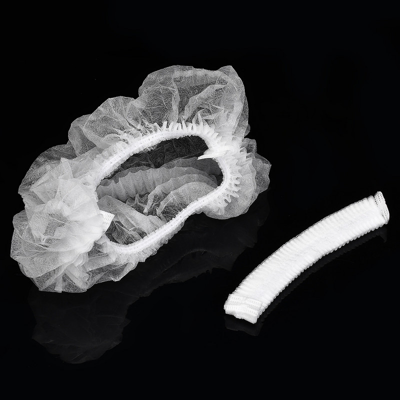 50 gab. vienreizējās lietošanas dušas cepure, elastīga sieta formas neausta vannas cepure skropstu pieaudzēšanai, ūdensnecaurlaidīga matu cepure Pakalpojumi grima cepures