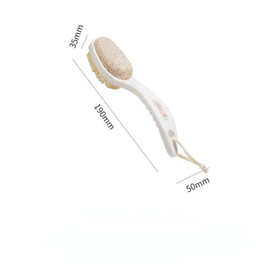 Vonios kūno šepetėliai ilgomis rankenomis vonioje šveičiamasis artefaktinis šveičiamasis masažuoklis su minkštų plaukų maudymosi nugaros šepečiu pėdų šlifuokliu