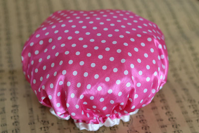 Bieza 1 gab. Ūdensnecaurlaidīga vannas cepure divslāņu dušas matu pārklājs sievietēm Piederumi dušas vāciņš Vannas istabas piederumi