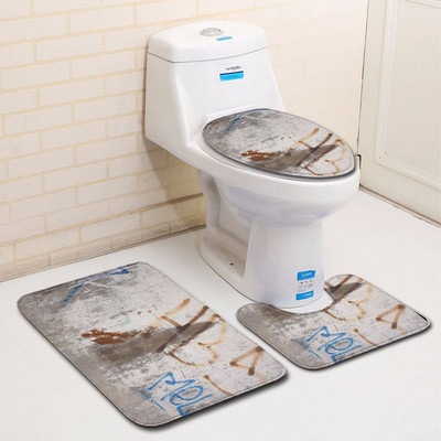 Zeegle mikrošķiedras 3gab vannas paklājiņu komplekts African Woman tualetes paklāji vāks tualetes pārvalks Neslīdošs vannas istabas grīdas paklāji vannas istabas paklāju komplekts