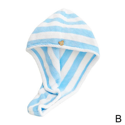 Magic Microfiber vannirätik Juuksetriibud Kuivad Kiiresti kuivav Daami Vannirätik Pehme Dušš Naisele Mees Turban Wrap Vann A1e2