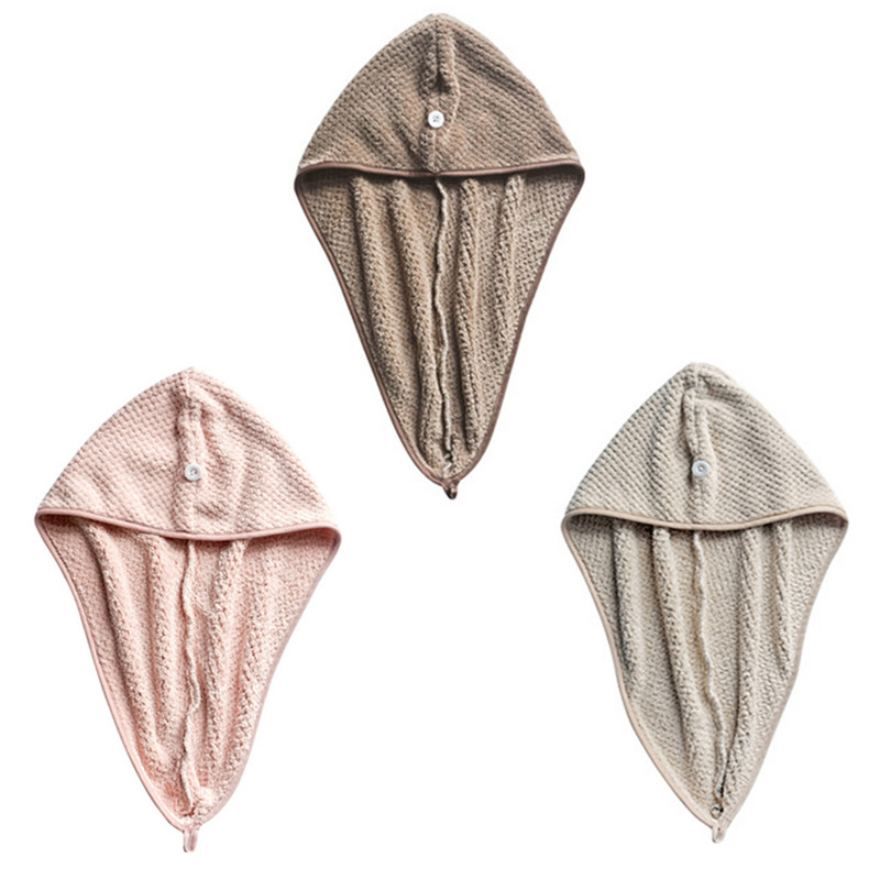 Matu žāvēšanas cepure Ātra vannas dvielis matu žāvēšana dušas cepure Mīksta galvas ietīšanas turbāna cepure mājsaimniecības vannas dekorēšanai