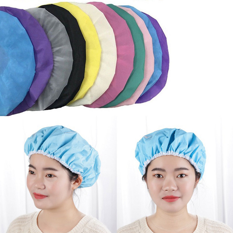 Dušas cepure peldēšanās matu pārklājs ūdensizturīgs elastīgs mājsaimniecības daudzkrāsu dušas vāciņš sievietēm matu cepures atkārtoti lietojams liels turbāns