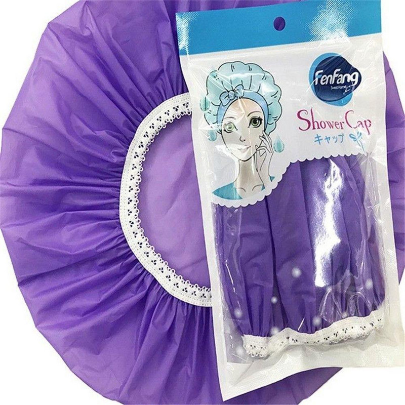 Dušas cepure peldēšanās matu pārklājs ūdensizturīgs elastīgs mājsaimniecības daudzkrāsu dušas vāciņš sievietēm matu cepures atkārtoti lietojams liels turbāns