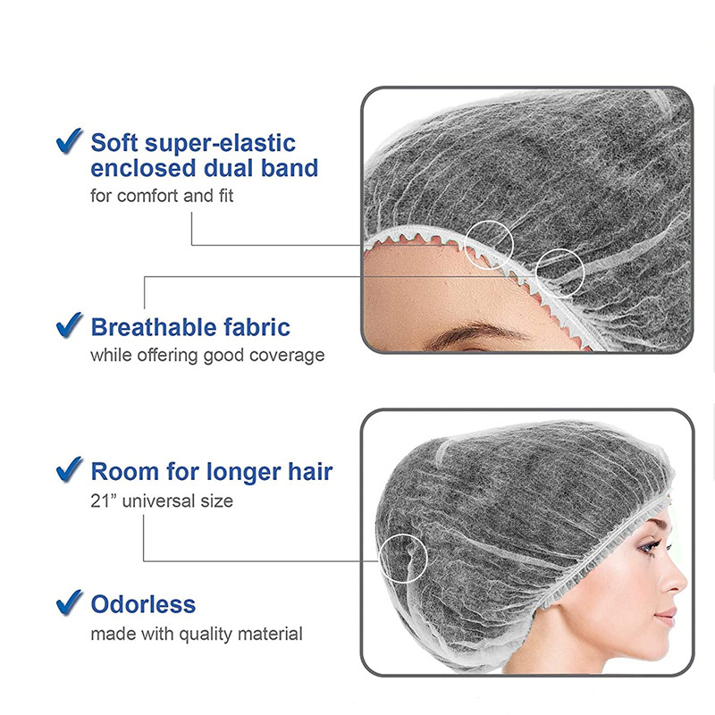 100 TK ühekordseks kasutamiseks mõeldud juuksemütsid