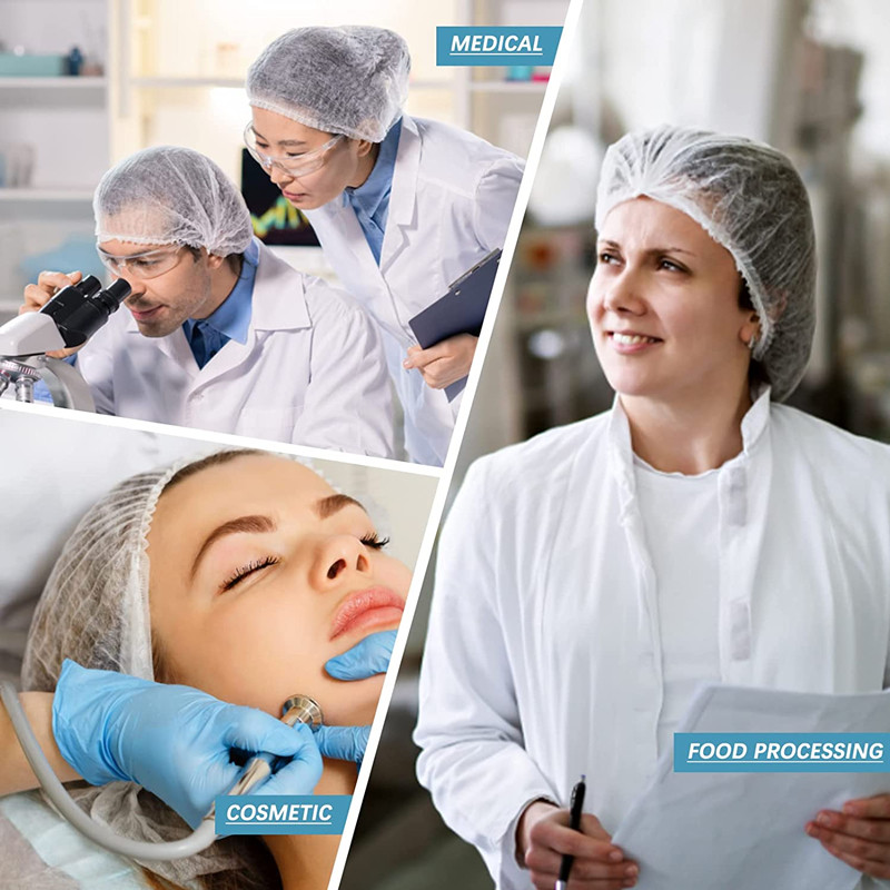 100 TK ühekordseks kasutamiseks mõeldud juuksemütsid