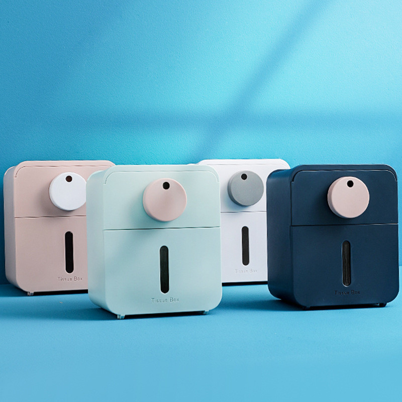 Jauns radošs tualetes papīra turētājs vannas istabai, pie sienas stiprināms ūdensnecaurlaidīgs daudzfunkciju tualetes turētājs, bezmaksas štancēšanas tualetes piederumi