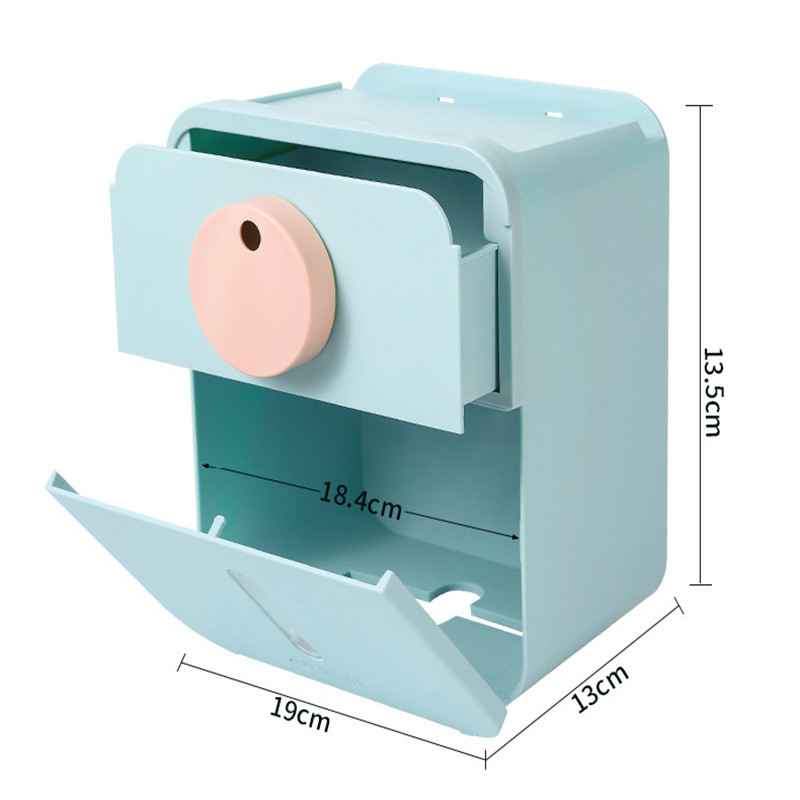 Jauns radošs tualetes papīra turētājs vannas istabai, pie sienas stiprināms ūdensnecaurlaidīgs daudzfunkciju tualetes turētājs, bezmaksas štancēšanas tualetes piederumi