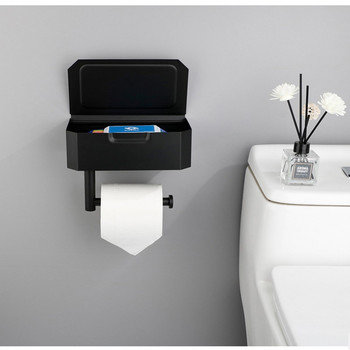 Монтиране на стена Държач за тоалетна хартия Аксесоари за кърпички за баня Държачи за стелажи Самозалепващ перфоратор Аксесоар за хартия за кухненска ролка