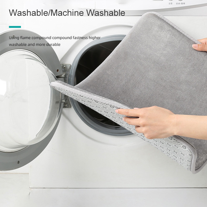 3 vonios kilimėlių rinkinys Minkštas neslystantis dušo kambario kilimai Super sugeriantis putplastis Virtuvė Svetainės durų kilimėlis namų dekoras