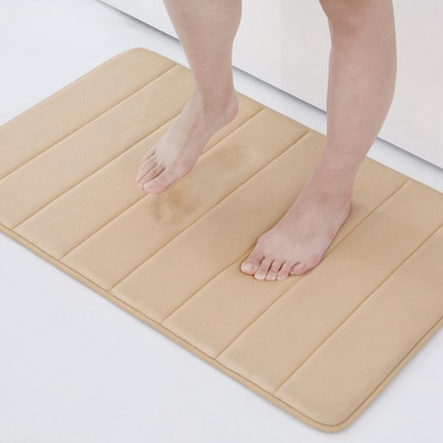 Homaxy absorbējošs vannas istabas paklājiņš, neslīdošs dušas paklājs, mīksts Memory Foam virtuves grīdas paklājs koraļļu samta spilventiņš mājas dekorēšana