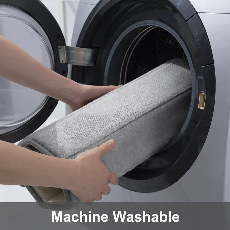 Homaxy absorbējošs vannas istabas paklājiņš, neslīdošs dušas paklājs, mīksts Memory Foam virtuves grīdas paklājs koraļļu samta spilventiņš mājas dekorēšana