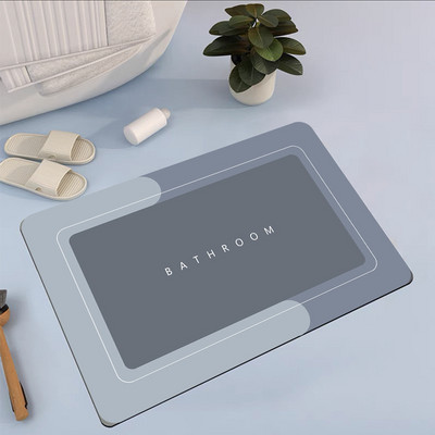 Īpaši uzsūcošs vannas paklājiņš Ātri žūstošs vannas dušas paklājiņš, neslīdošs diatomisks dubļu grīdas paklājs Virtuves ieejas durvju paklāji vannas istabas paklājiņš