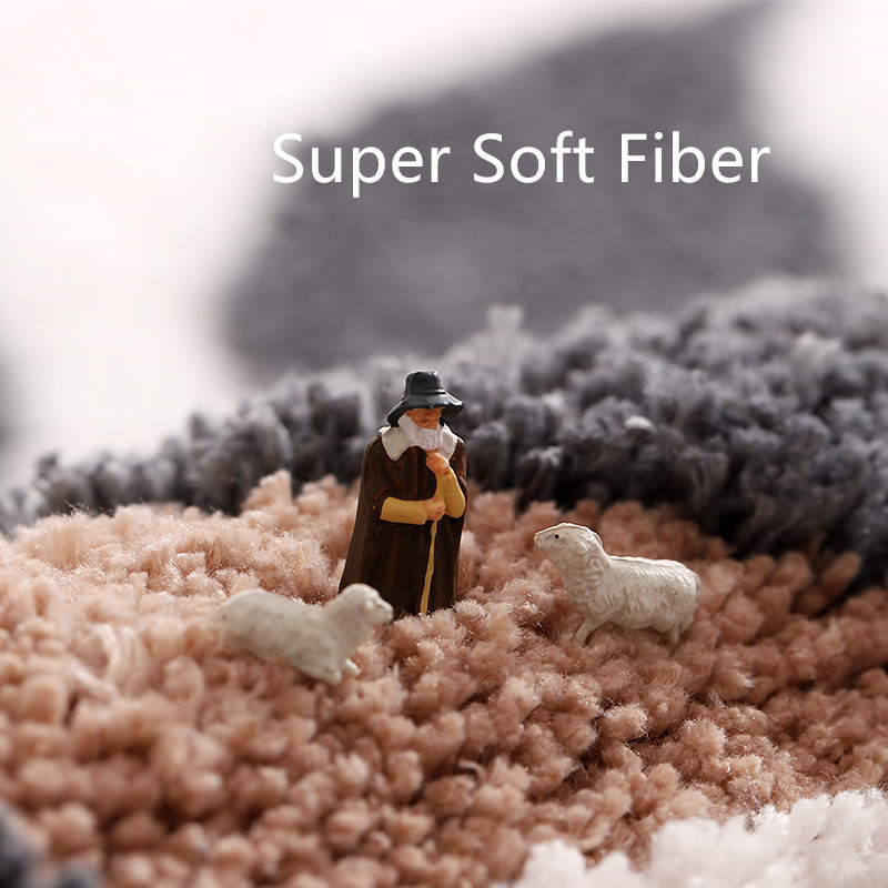 Inyahome Leaves mikrošķiedras poliestera vannas paklājiņš, neslīdošs dušas akcents paklājs viesu un bērnu vannas istabas ieejas mājas dekorēšanai