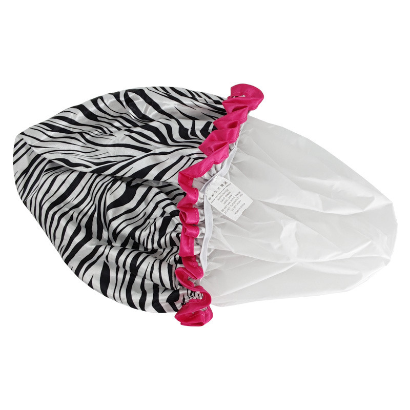 QUIET GIRL 3 gab lielas dušas cepures sievietēm gariem matiem divslāņu ūdensizturīgs dušas matu vannas vāciņš, stilīgs satīna matu pārsegs