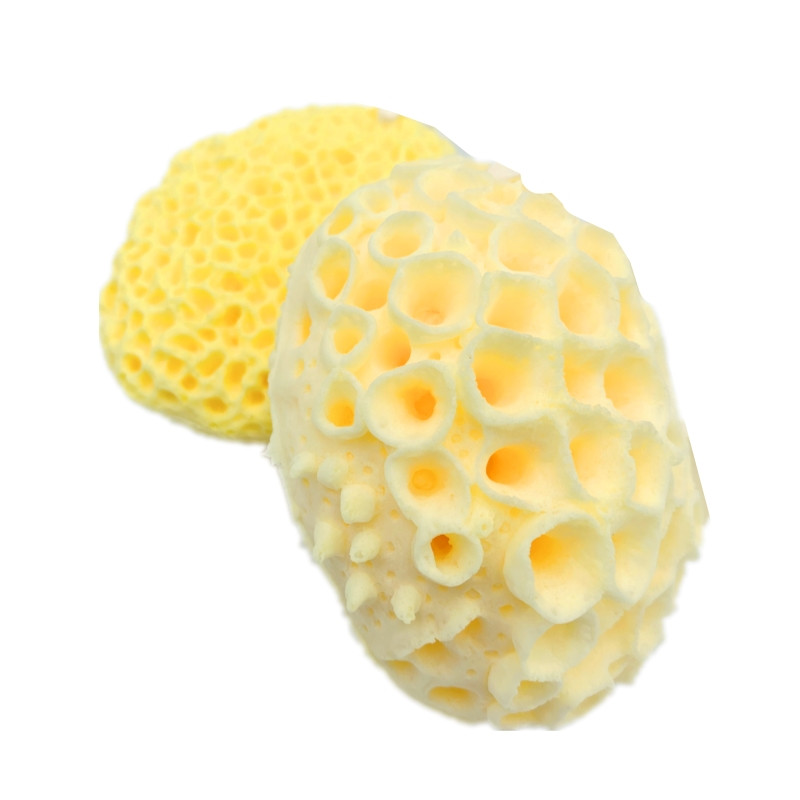 Dabīgais jūras vilnas sūklis aizstājējs atmirušās ādas noņemšanai, pīlings, masāžas pufs tīrīšanas dušas putas ķermeņa sejas mazgāšanas sūklis