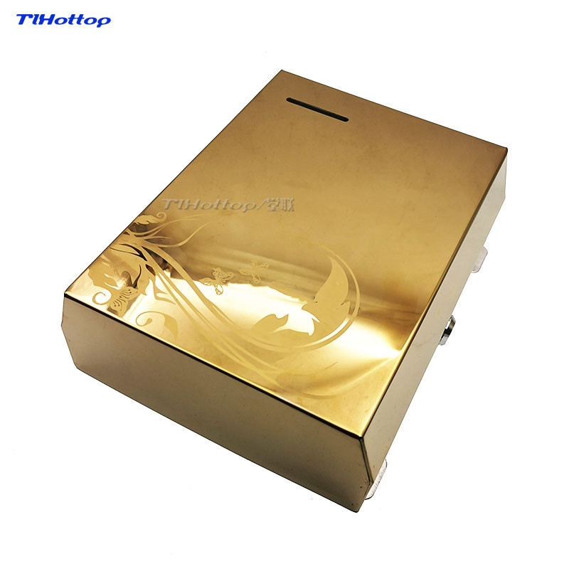 T zlatni leptir dozator papirnatih ručnika od nehrđajućeg čelika Kupaonica Hotel WC Držač dozatora papira za ruke Kutija za papirnate maramice