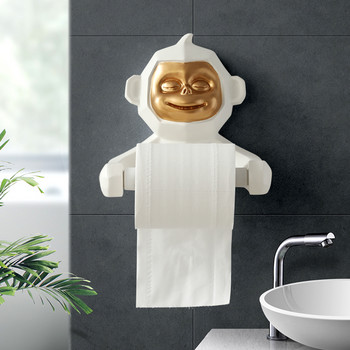 Модерно изкуство, креативна личност, маймунска смола, държач за тоалетна хартия, декорации за дома, тишу, хартия, кухненски аксесоари за баня