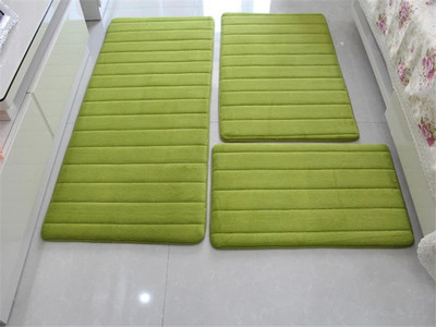 Ūdens absorbcijas vannas paklāja komplekts Pretslīdošs vannas istabas paklājiņš blakus veļas mašīnai Dzīvojamā istaba Guļamistaba Tualete grīdas paklājs 1gab/3gab