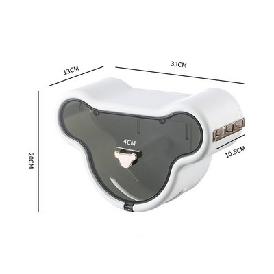 Tualetes salvešu kaste Tualetes papīra turētājs konteiners pie sienas stiprināms veļas lupatiņa uzglabāšanas organizatora kaste Vannas istabas piederumi