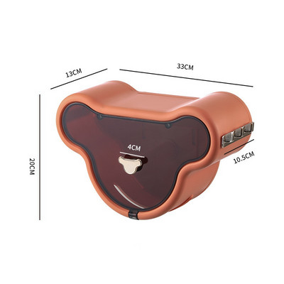 Tualetes salvešu kaste Tualetes papīra turētājs konteiners pie sienas stiprināms veļas lupatiņa uzglabāšanas organizatora kaste Vannas istabas piederumi