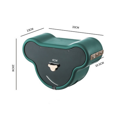 Tualetes salvešu kaste Tualetes papīra turētājs konteiners pie sienas stiprināms veļas lupatiņa uzglabāšanas organizatora kaste Vannas istabas piederumi