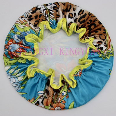 Visokokvalitetne poliesterske satenske dvoslojne kape za tuširanje za žene koje se mogu ponovno koristiti, 26 dostupnih artikala