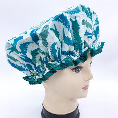 Visokokvalitetne poliesterske satenske dvoslojne kape za tuširanje za žene koje se mogu ponovno koristiti, 26 dostupnih artikala