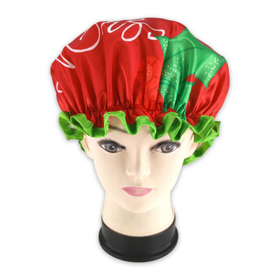 Visokokvalitetne poliesterske satenske dvoslojne kape za tuširanje za žene koje se mogu ponovno koristiti, 26 dostupnih artikala