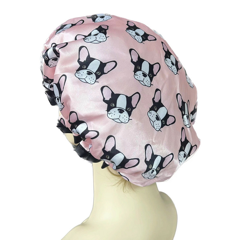 Visokokvalitetne poliesterske satenske dvoslojne kape za tuširanje za žene koje se mogu ponovno koristiti, 26 dostupnih artikala