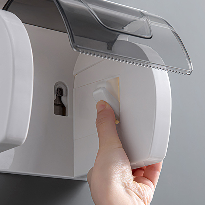 ONEUP pārnēsājams rullīšu papīra turētājs bez perforatora salvešu kastītes vannas istabas organizators ūdensizturīgs tualetes papīra dozators vannas istabas piederumi