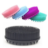 Perie de corp din silicon Burete de duș pentru bebeluși Masaj uscat Prosop de baie pentru corp Scrubber silicon Scrubber pentru spate