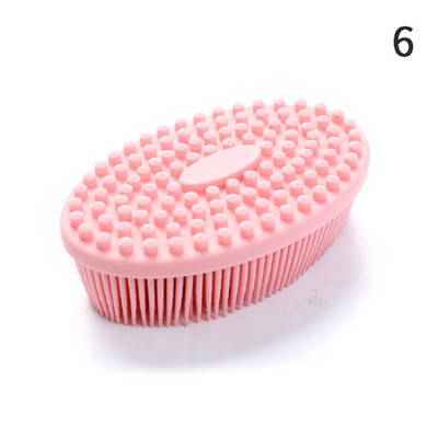 Perie de corp din silicon Burete de duș pentru bebeluși Masaj uscat Prosop de baie pentru corp Scrubber silicon Scrubber pentru spate