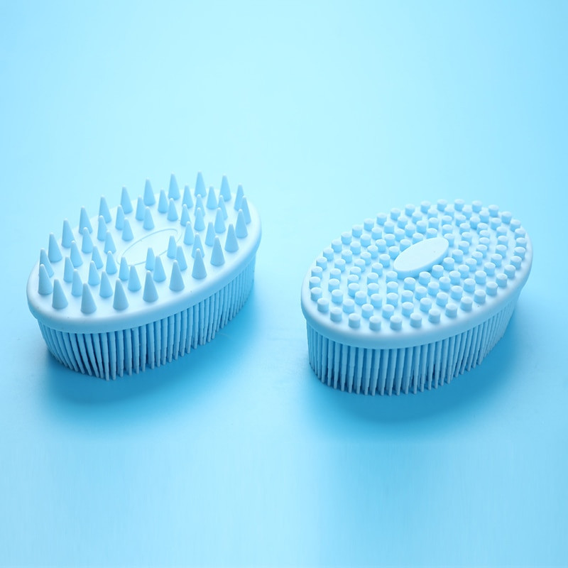 Silikoninis kūno šepetėlis kūdikių dušo kempinė Sausas masažinis vonios rankšluostis Body Bast Silikoninis kūno šveitiklis Nugaros šveitiklis