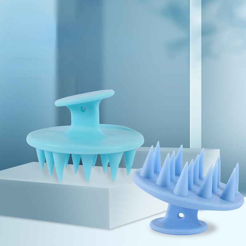 Galvas ādas masāžas ķemmes matu masāžas ķemmes šampūns, mīksts silikons tīrīšanas birstes, mitras un sausas skruberis mājsaimniecības dušas ķemmes