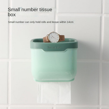 Поставка за кутии за тоалетни кърпички Държач за кърпички Тоалетна стена за баня Непробиваем водоустойчив държач за ролка тишу хартия за спалня