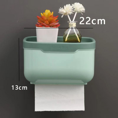 Tualetes salvešu kastes statīvs salvešu turētājs tualetes sienas vannas istabai bez perforatora ūdensnecaurlaidīgs salvešu papīra rullīšu papīra turētājs guļamistabai