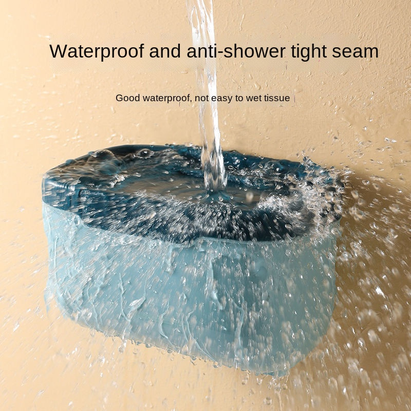 Tualetes salvešu kastes statīvs salvešu turētājs tualetes sienas vannas istabai bez perforatora ūdensnecaurlaidīgs salvešu papīra rullīšu papīra turētājs guļamistabai